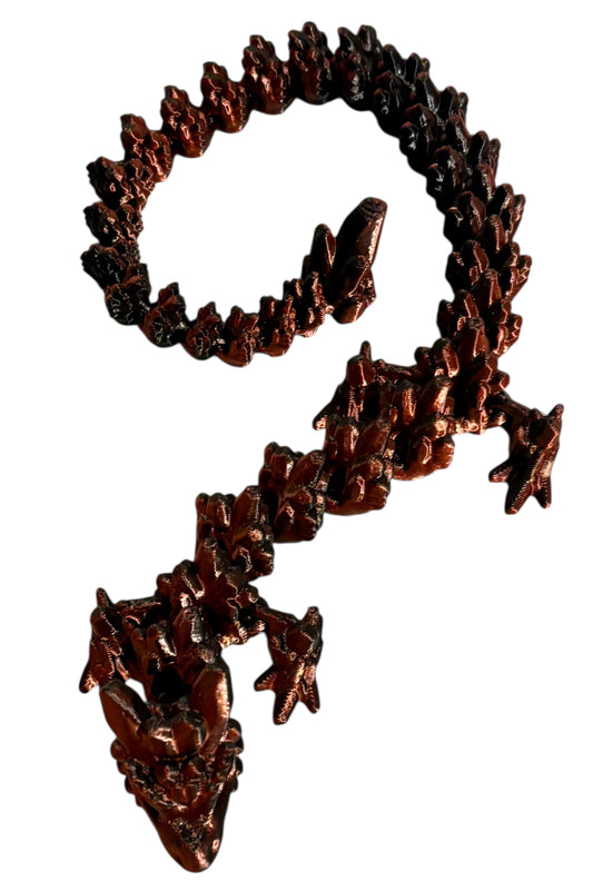 3D printed 24" Stone Dragon - Velvet Eclipse