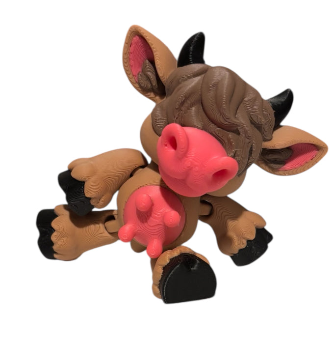 3D printed 3-1/2" Highland Cow