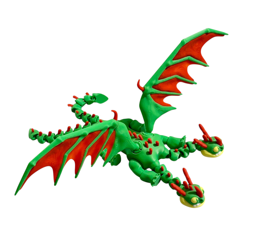 3D printed 13-1/2" Barf and Belch Dragon