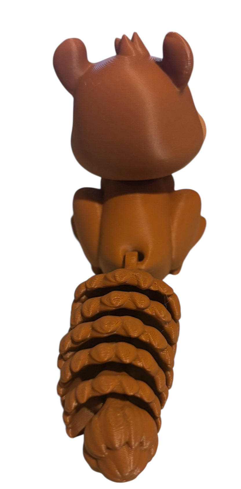 3D printed 5" Articulated Squirrel - Brown/White