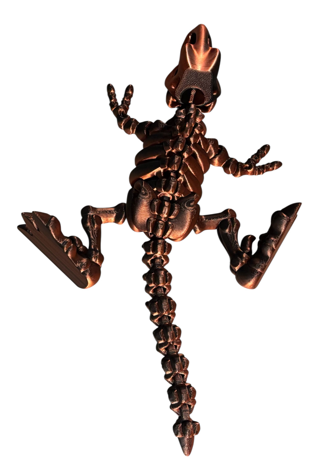 3D printed 10" Flexi T-Rex Skeleton - Velvet Eclipse