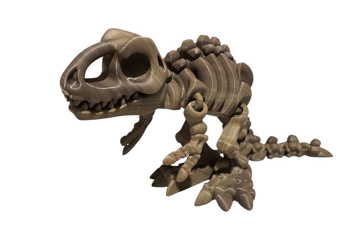 3D printed 10" Flexi T-Rex Skeleton - Fossil Gradiant