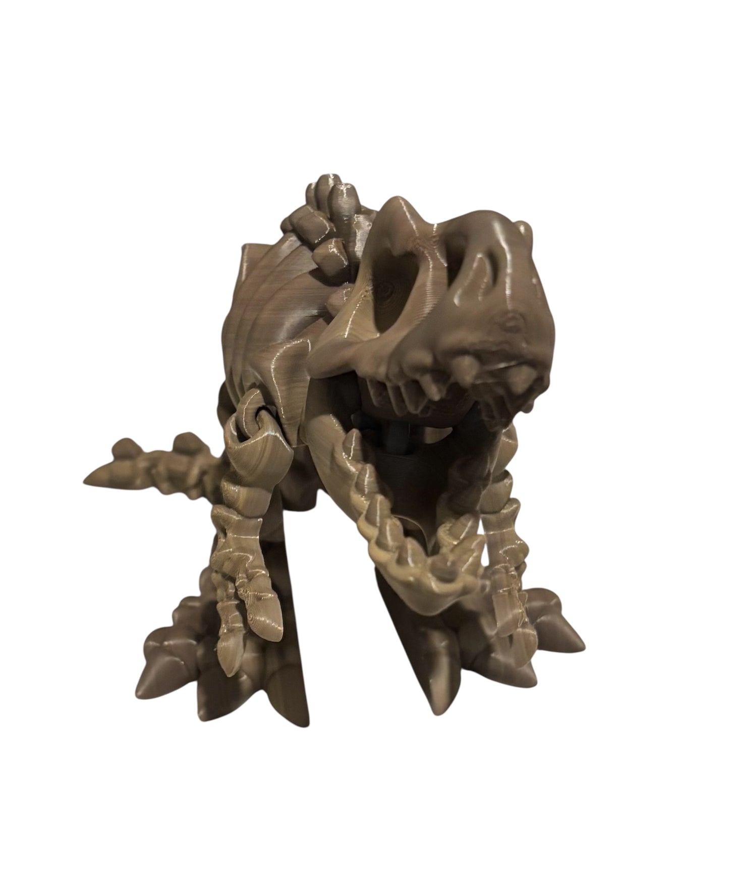 3D printed 10" Flexi T-Rex Skeleton - Fossil Gradiant