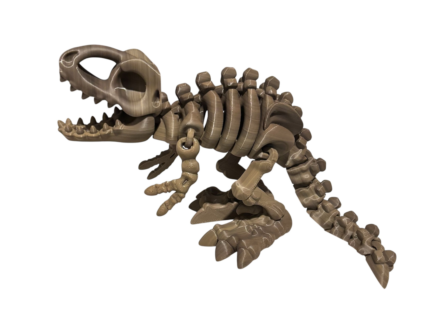 3D printed 7" Flexi T-Rex Skeleton - Fossil Gradiant