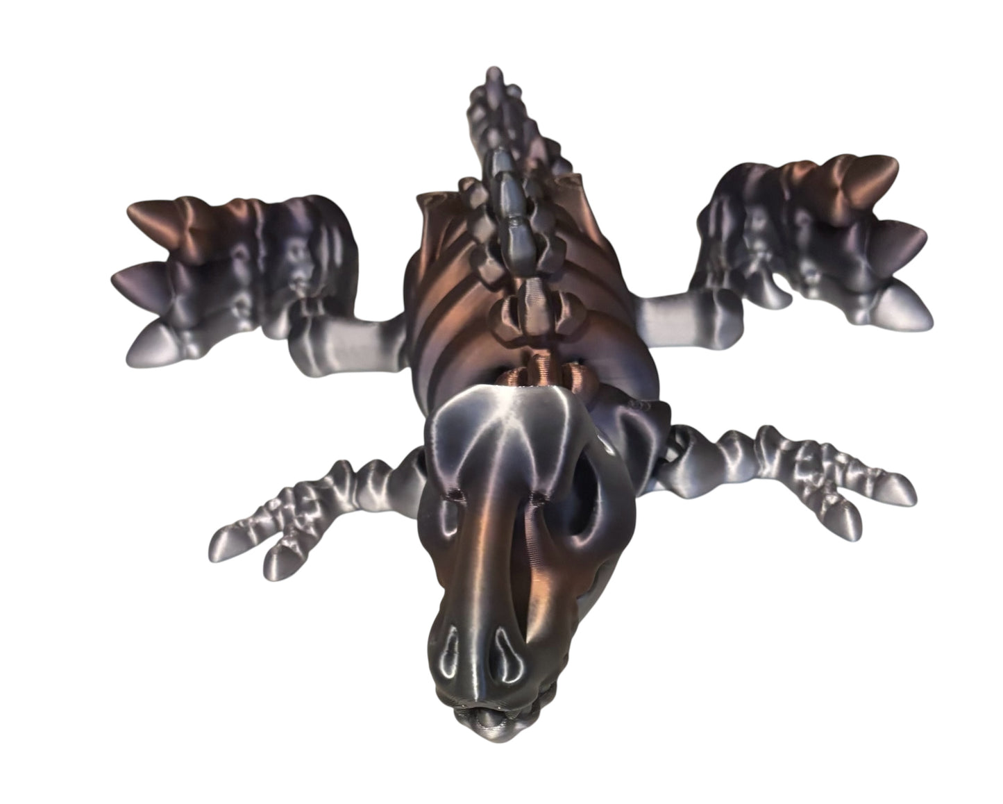 3D printed 10" Flexi T-Rex Skeleton - Silk Steady