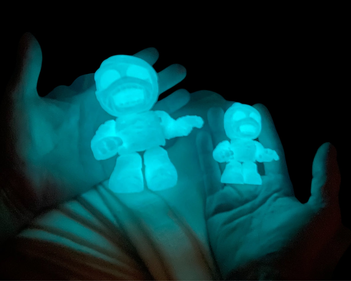 3D printed 4-1/2" Mummy - Glow in the Dark