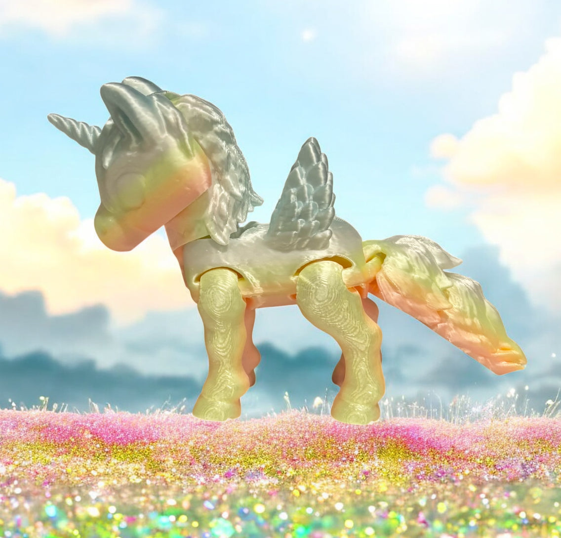 3D printed 3-1/2" Alicorn Candy