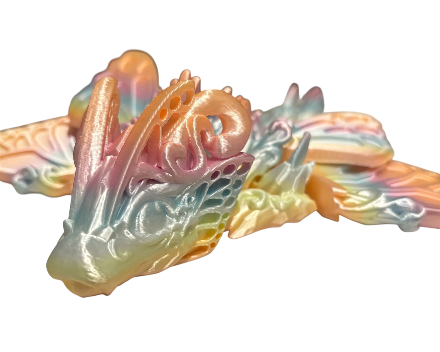 3D printed 13" Baby Butterfly Dragon - Candy