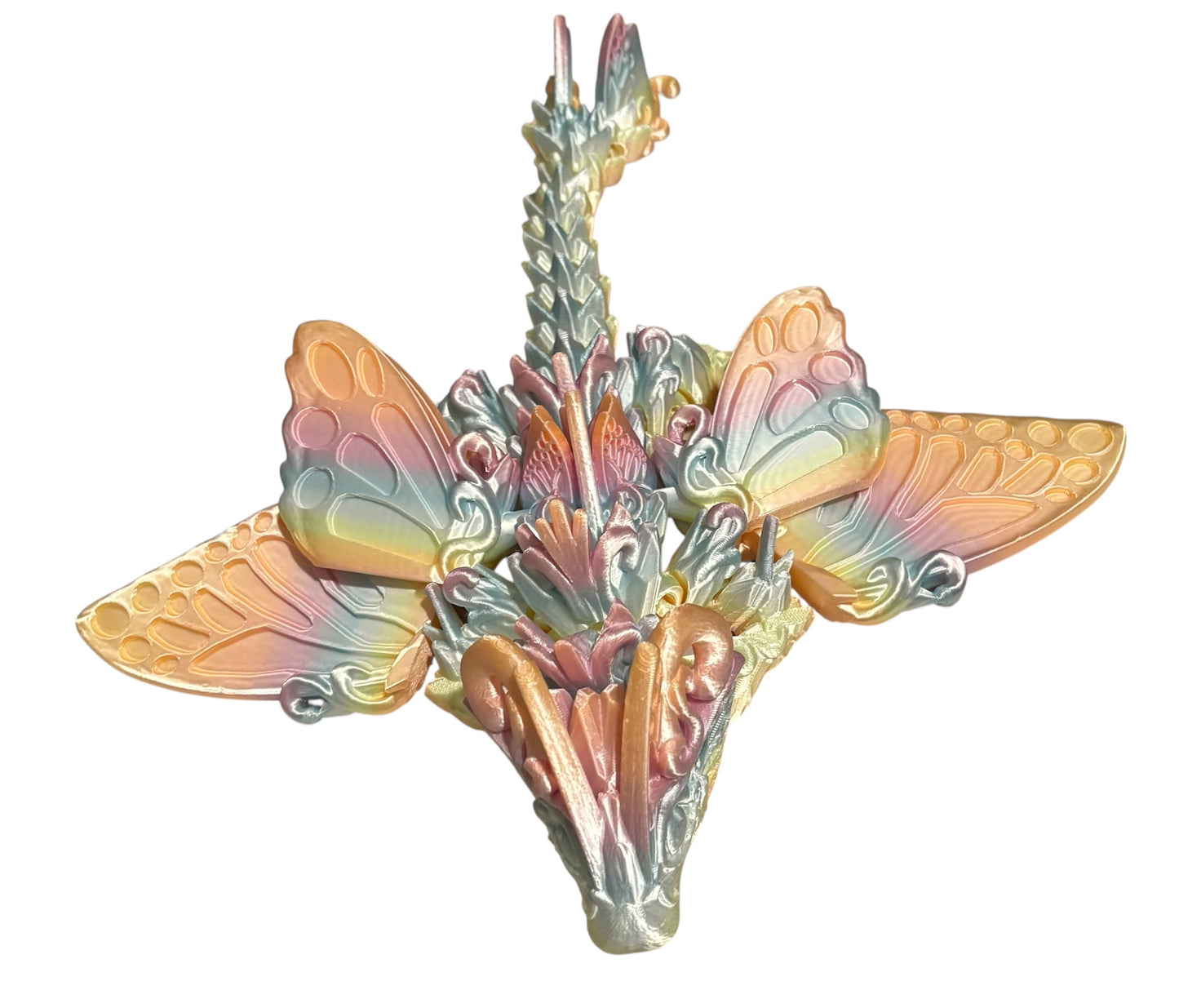 3D printed 13" Baby Butterfly Dragon - Candy