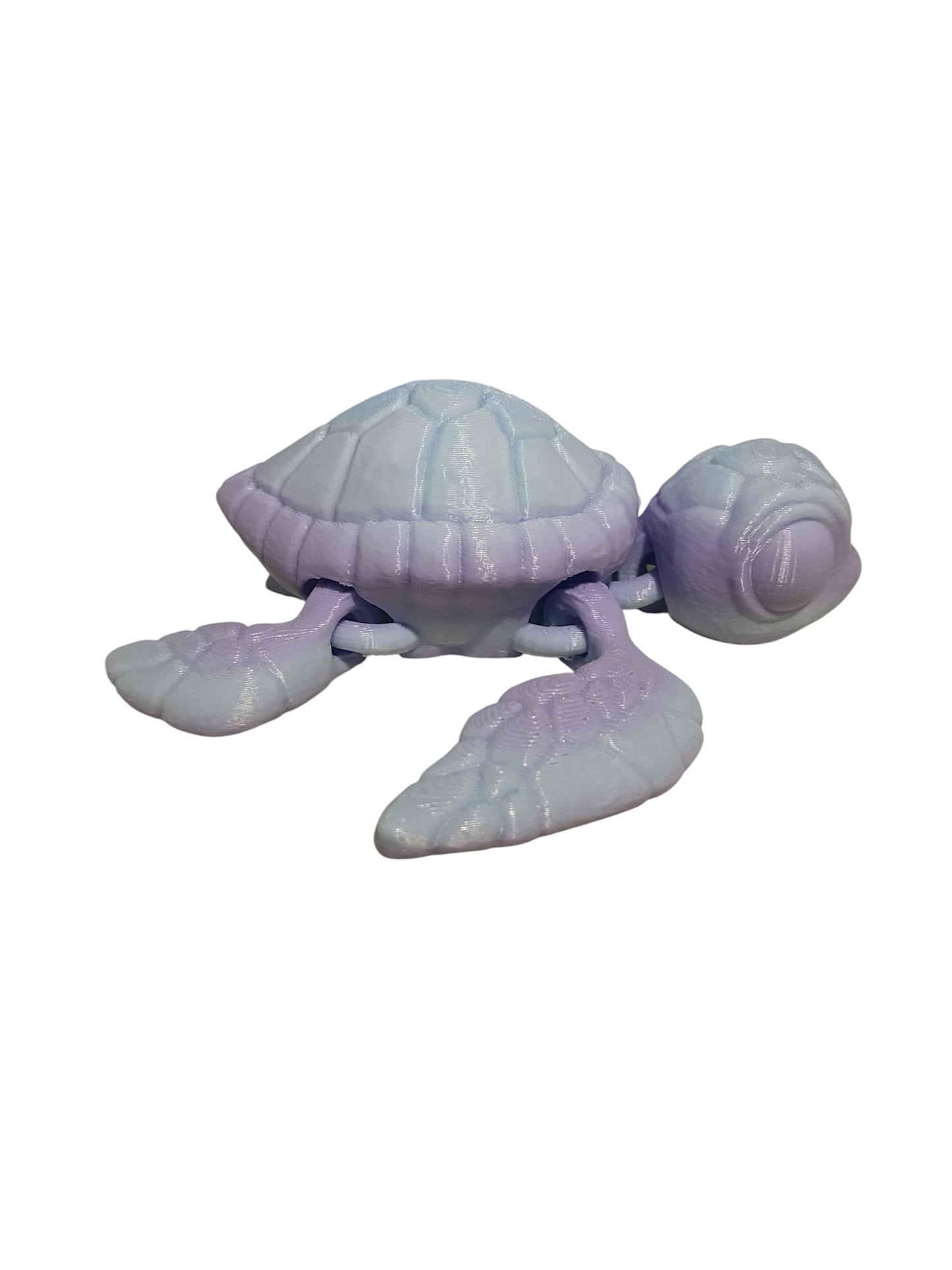 3D printed 4-1/2" Sea Turtle - Blueberry Bubblegum