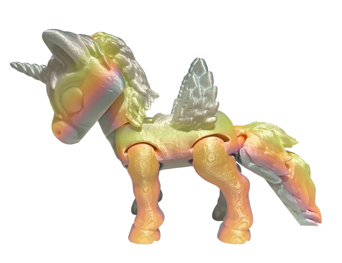 3D printed 8" Alicorn - Candy