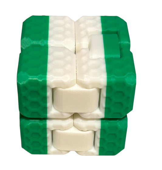Fidget Cube - White / Green