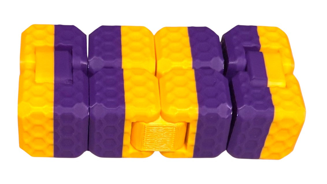 Fidget Cube - Purple / Sunflower Yellow