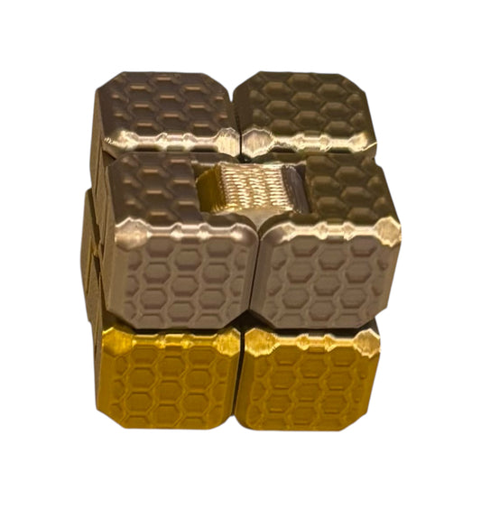 Fidget Cube - Gold / Silver