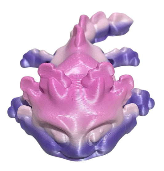 3D printed 5-1/2" Axolotl - Rainbow 03