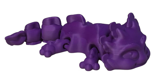 3D printed 5-1/2" Axolotl - Purple