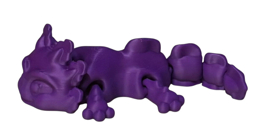 3D printed 5-1/2" Axolotl - Purple