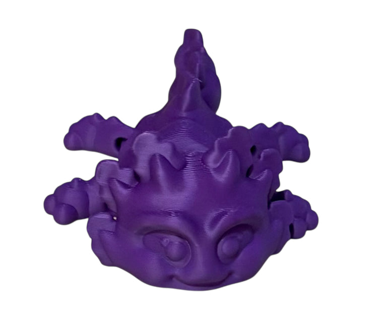 3D printed 5-1/2" Axolotl - Purple