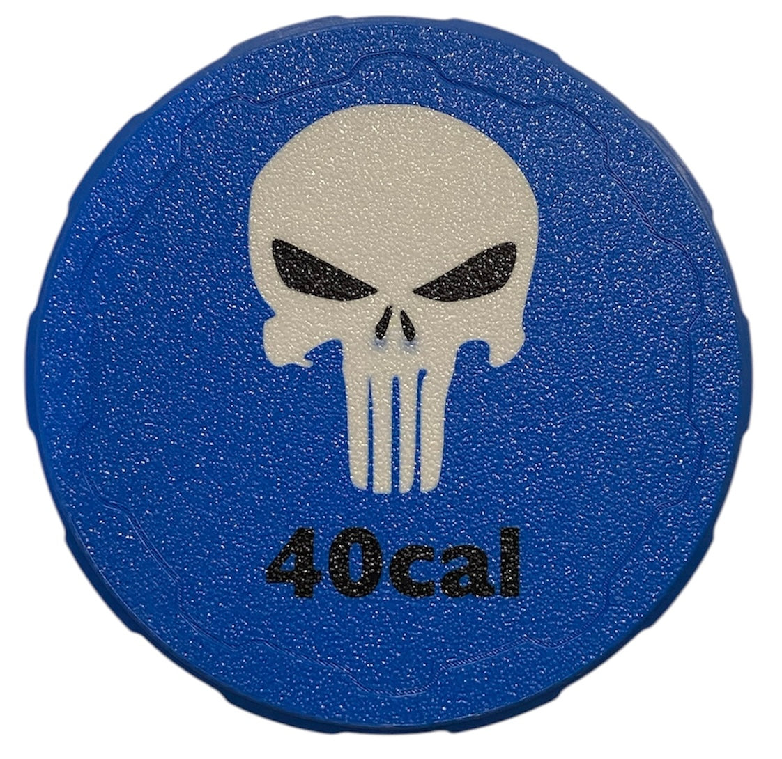 40cal 4-1/4" Ammo Can II - Punisher Lid - COBALT BLUE