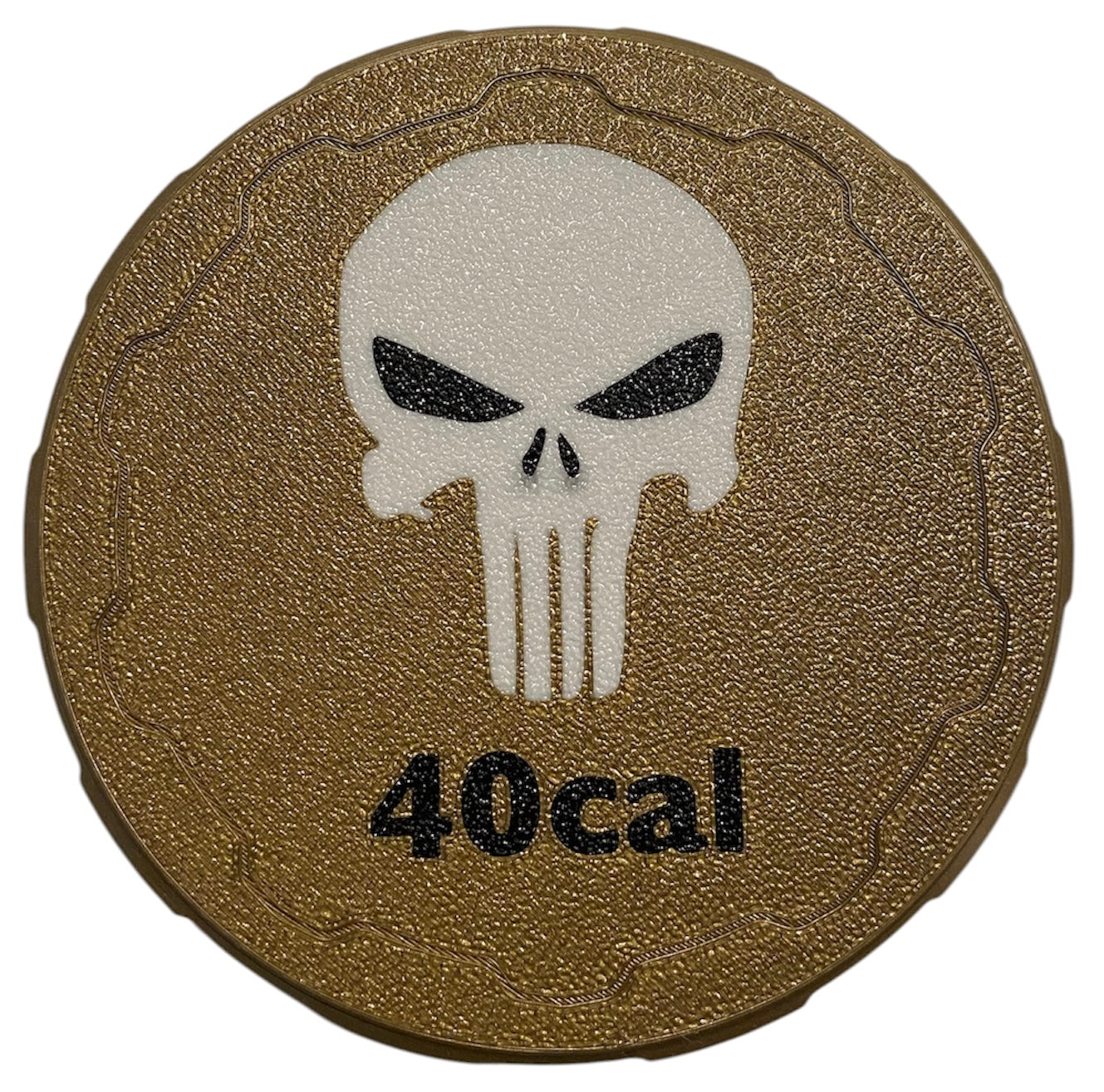 40cal 4-1/4" Ammo Can II - Punisher Lid - BRONZE