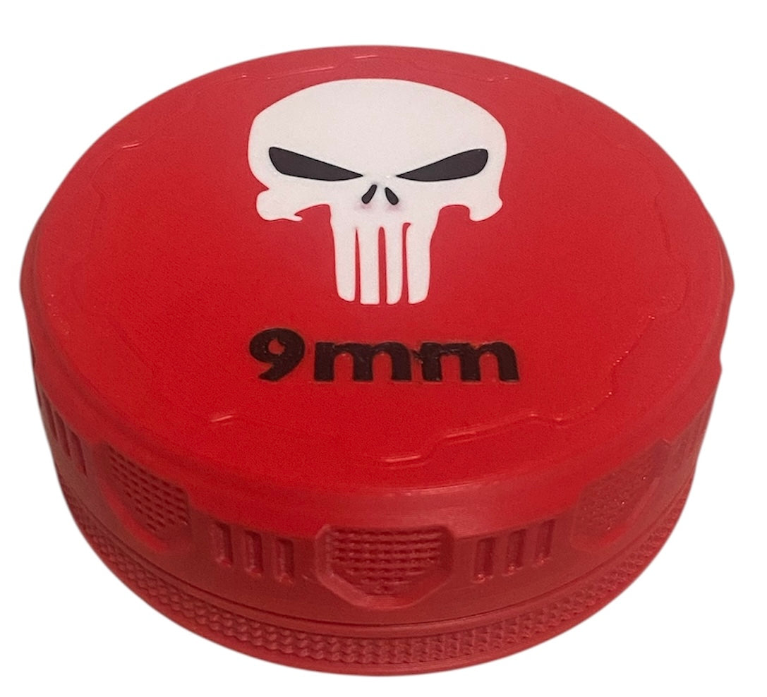 9mm 4-1/4" Ammo Can II - Punisher Lid - Red