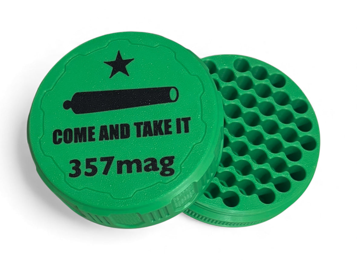 4-1/4" Ammo Can II - 357 - Come and Take It Lid - Green