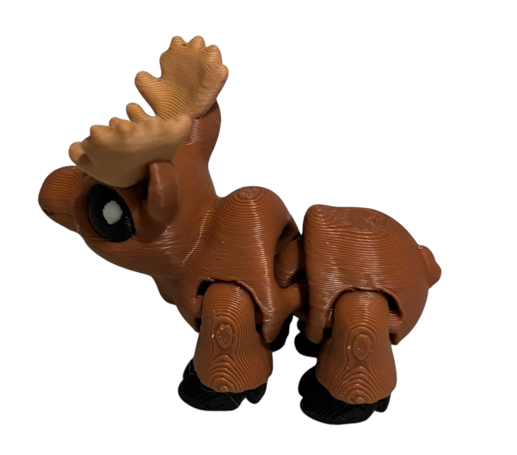 Moose Hatchling, Brown, white, black