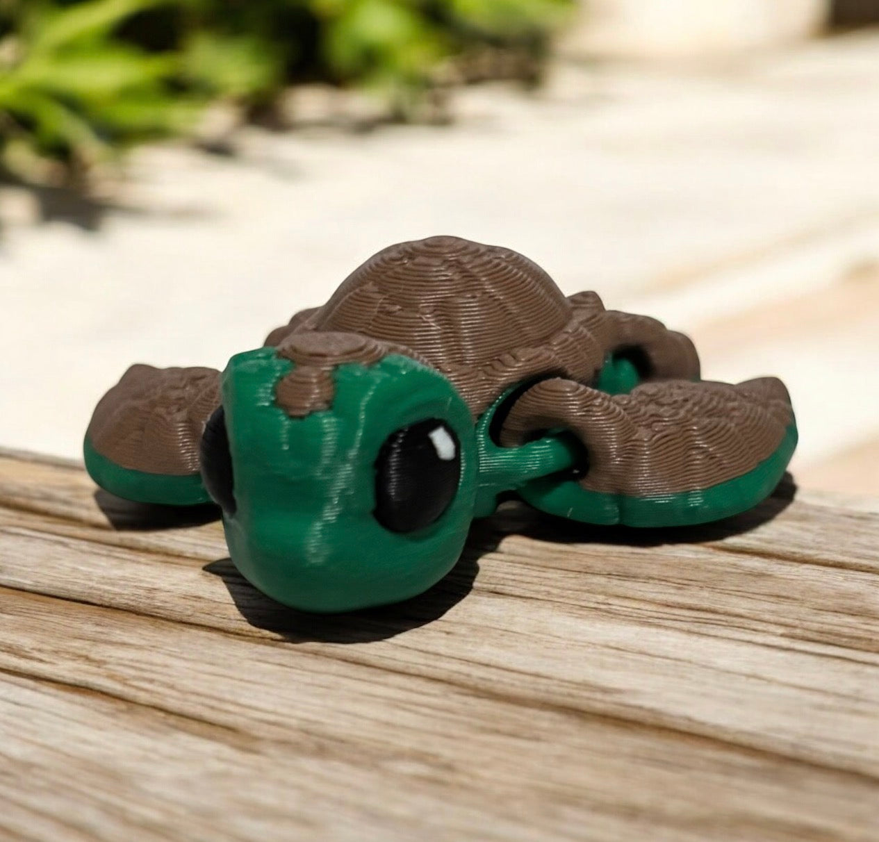Sea Turtle Hatchling - Green,Brown