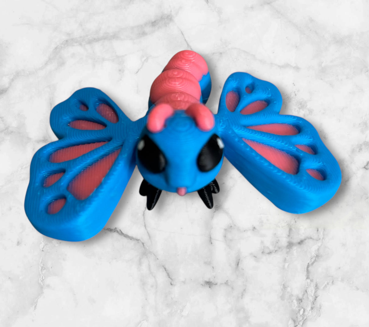 Butterfly Hatchling - Cyan,Pink,Black,White
