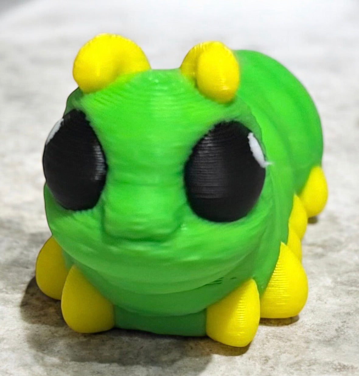 Caterpillar Hatchling- Green/yellow