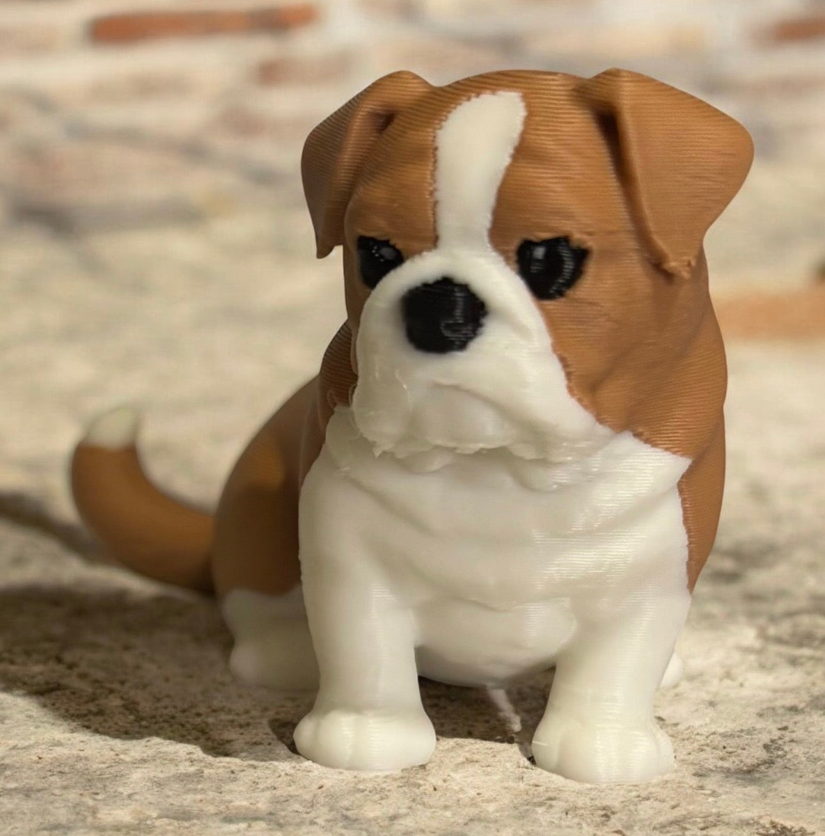 Bulldog Mini-Brown/white