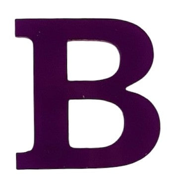 Purple Acrylic Letter - 1" Tall - Font #01