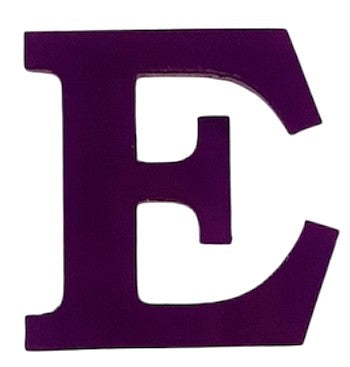 Purple Acrylic Letter - 1" Tall - Font #01