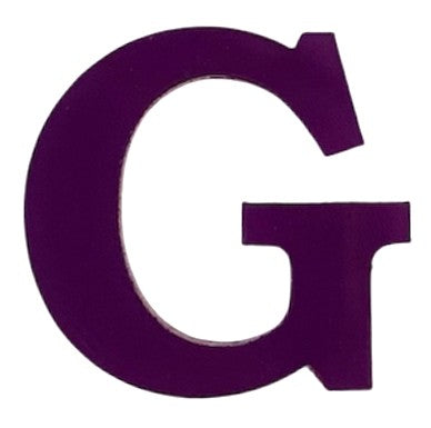 Purple Acrylic Letter - 1" Tall - Font #01