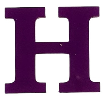 Purple Acrylic Letter - 1" Tall - Font #01
