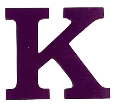 Purple Acrylic Letter - 1" Tall - Font #01