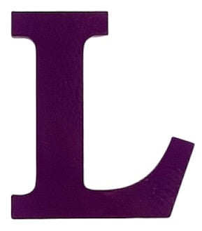 Purple Acrylic Letter - 1" Tall - Font #01