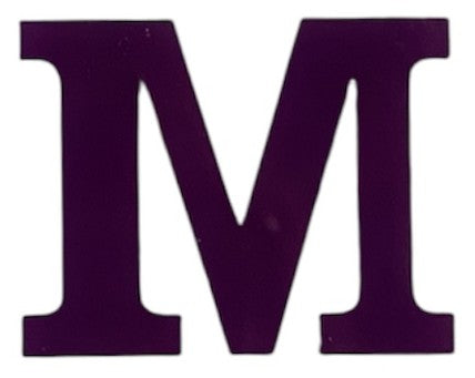 Purple Acrylic Letter - 1" Tall - Font #01