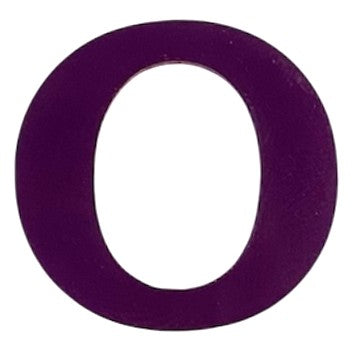 Purple Acrylic Letter - 1" Tall - Font #01