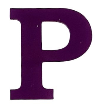 Purple Acrylic Letter - 1" Tall - Font #01