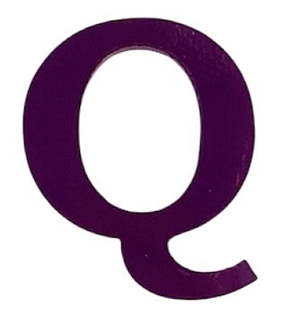 Purple Acrylic Letter - 1" Tall - Font #01