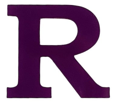 Purple Acrylic Letter - 1" Tall - Font #01