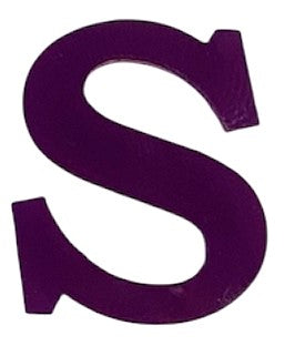 Purple Acrylic Letter - 1" Tall - Font #01