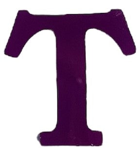 Purple Acrylic Letter - 1" Tall - Font #01