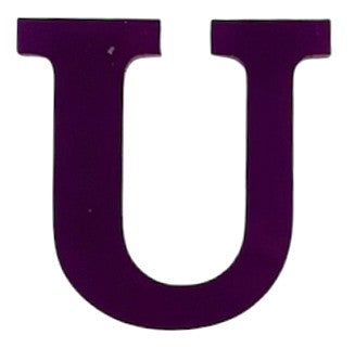 Purple Acrylic Letter - 1" Tall - Font #01