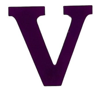 Purple Acrylic Letter - 1" Tall - Font #01
