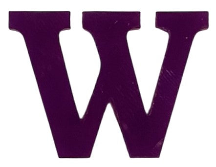 Purple Acrylic Letter - 1" Tall - Font #01