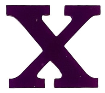 Purple Acrylic Letter - 1" Tall - Font #01