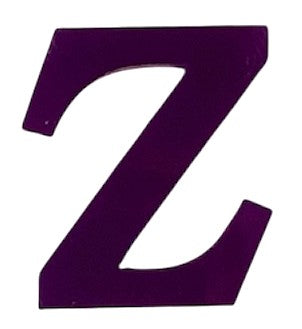 Purple Acrylic Letter - 1" Tall - Font #01