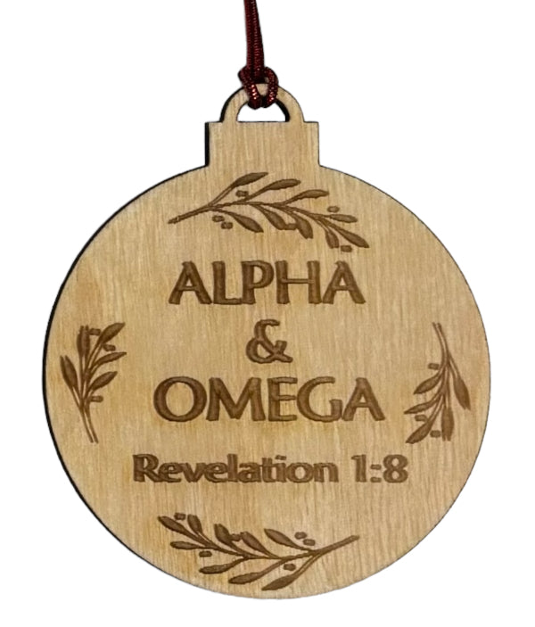 Names of Christ Ornaments 3" - Alpha and Omega